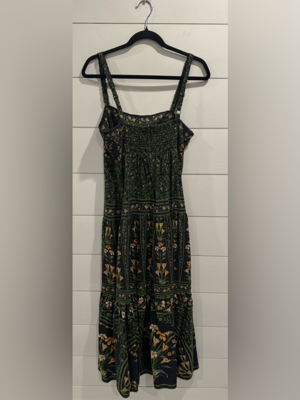 Farm Rio Arch Black Green floral Sleeveless Maxi Dress - Picture 11 of 13